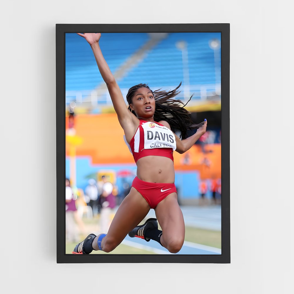 Poster Saut Éclatant – affiche Athlétisme (vue 2)